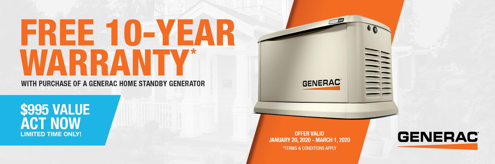 Homestandby Generator Deal | Warranty Offer | Generac Dealer | Tallahassee, FL